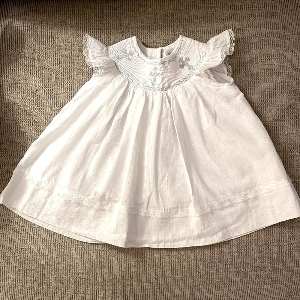 Lil Cactus Cross Smocked Dress
